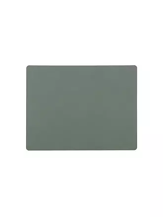 LIND DNA | Leder-Platzset "Nupo" eckig 35x45cm | hellgrün